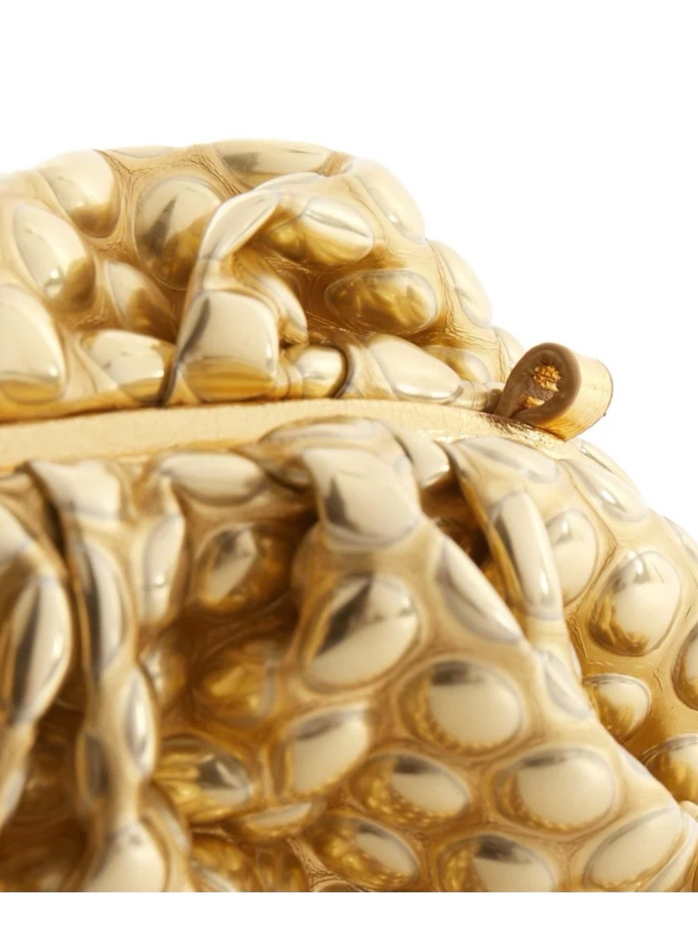 Bottega Veneta Mini Clutch in Gold Bubble - Picture 7 of 7